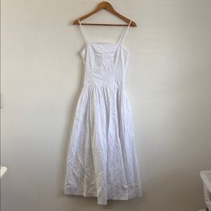 Madewell White Spaghetti Strap Maxi Dress